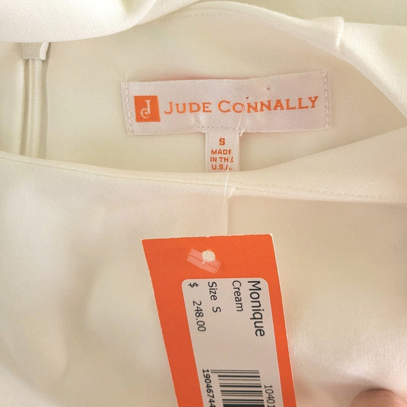 New $248 Jude Connally Women's Cream Monique Sheath Dress Knee-length Size Small - Picture 6 of 10